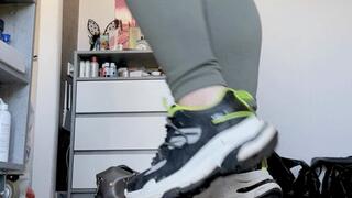 Sniff my sneakers and feet!