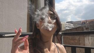 A beautiful girl and time for a break