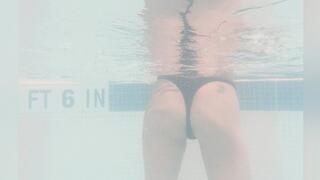 Mars Gives Andi underwater wedgies poolside for a taste of her popsicle