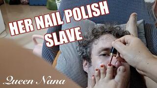Queen Nana Uses White Slave Ari's Face to Apply Her Nail Polish - Nail Polish Only - 1080p