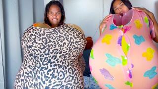 Sexy Camylle Stuff Their Jumpers With Huge Balloon Boobs Butts And Bellies