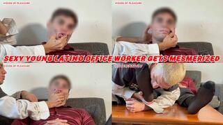 Sexy Young Latino Office Worker Gets Mesmerized