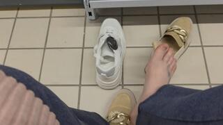 Forbidden Shoe Trial: Brand New Sneakers vs. Nicoletta's "Worn-Out" Feet 720HD