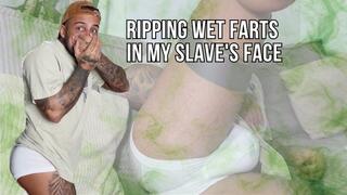 Ripping wet farts in my slave's face - Lalo Cortez
