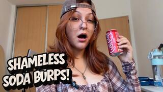 Shameless Soda Burps! Cute Girl Burping Loud