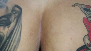 I sit on my slave's cock and let out a lot of wet farts