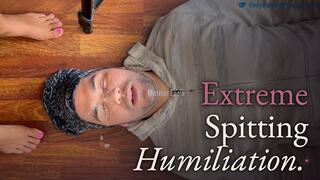 15 Min Spit Drenching — MISTRESS ENOLA — Thick Blobs, Long Strands & Total Face Soaking Verbal Humiliation