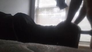 Another ugly Ebony pussy craving me. I drilled her pussy for 11min straight from the back, while her lame white man calls her phone multiple times