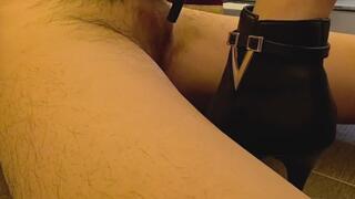 mistress's boots trample cock and bootjob