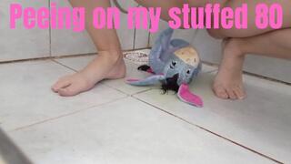 Peeing on my stuffed 80