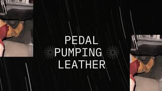 leather car pedal pumping
