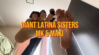 LATINA SISTERS - GIANTESS FOOT WORSHIP AND JOI