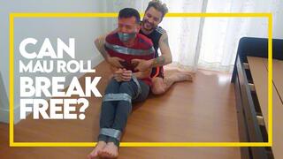 Can Mau Roll break free? (1080p) Gay Bondage - Gay Domination - Tape Bondage - Foot Fetish - Mask - BDSM