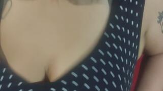 Jumping Over and Over Bouncing My Big Tits