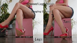 Gigantic Crossed Legs and Dangling Stiletto Heel (4)