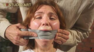 Bramble - Tight Chair Tape Bondage with Sponge-Stuffed and Taped Mouth (UHD 4K MP4)