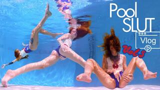 Swimming & Cumming in Latex - Pool Slut Vlog Vol 5 - Jasper Reed