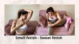 Sweaty and smelly body after the gym