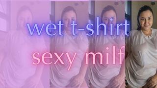 wet white t-shirt