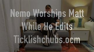 Nemo Worships Matt's Meaty Feet and Toes, Sucks and Licks Every Inch, While Matt Edits and Moans (1080p HD)