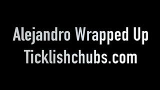 Alejandro Wrapped Up, Double Team Tickling His Exposed Feet and Making Him Laugh and Squeal (1080p HD)