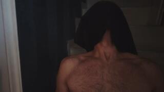 Adam s apple with censured face POV