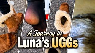 HD - Luna Slips Out of Her Cozy UGG Boots – Soft Lining, Black Nylons & Deep Inside View