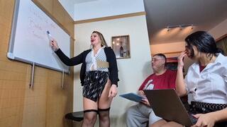 The Cruel Teacher Farting Inside the Mouth of the Malnourished Student - By Isabelita - Full Clip