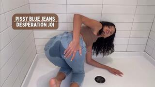 Pissy Blue Jeans Desperation JOI Feat Aria Nicole 4K - Desperate Bladder, Female Desperaiton, Jeans Pissing, Wetting, Panty Wetting, Solo Female, Solo Masturbation, Cum Countdown copy