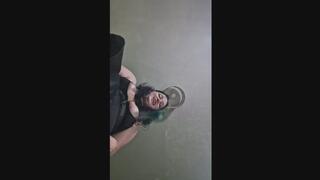 Giantess Teases Your Size and Pokes and Presses Down On You With Her Feet
