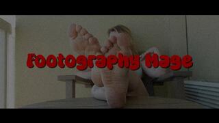 Watching Ayla's Feet on the Balcony