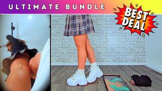 Busting Your Face & The Cum From Your Balls Under My Buffalo Trainers (238) - Ultimate Bundle 1 - Cock Trample Trampling CBT Femdom Sneaker Crush - HUGE Discount!!!