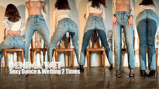 Wetting my jeans twice doing sexy lap dance