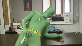 Emerald Man Falls Into A Mastrubation Frenzy