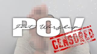 POV foot worship (censored)