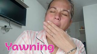Yawning nonstop while drinking coffee