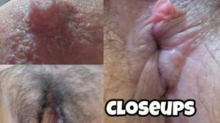Full Body Extreme Close Ups - Asshole Tits Navel Pussy Chubby