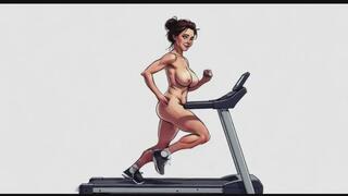 Bitchy Stepmom Lost Naked Bet at Gym - She has to Strip and run naked then do pushups and burpees