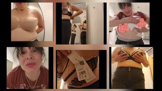 WTF BRA FITTINGS SERIES W THROWBACK FROM LAST MONTH TRYING ON A COTTON BRA