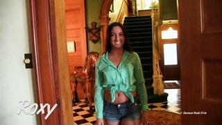 Roxy 16 Minute Strip Tease Nude Display & Breast Play