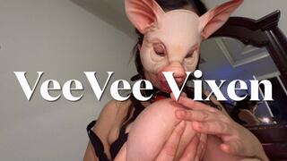 Piggy’s tied purple tits