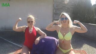 Viper vs Siren - outdoor arm wrestling