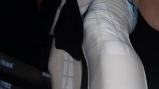 Stomping Giantess Vore traps tiny in flip flops and eats him