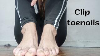 ASMR Foot Fetish: Slowly cutting my toenails