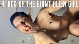 Attack of the giant alien girl