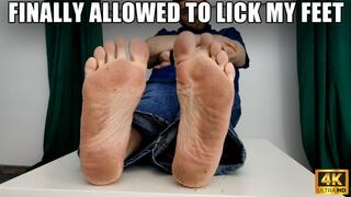 Finally Allowed To Lick My Feet - 4k UHD 2160p - KingMarti