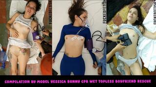 HD COMPILATION by model Yessica Bunny cpr wet topless boyfriend rescue 70049