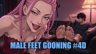 Male Feet Gooning #4D: Surrender to Male Foot Bliss (Animated, Music, Text)