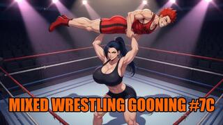 Mixed Wrestling Gooning #7C: Thigh Dominion Mind Control (Animated, Music)