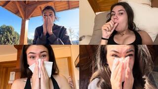 Coughing and Nose Blowing Compilation